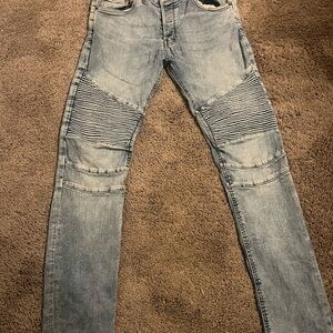 Divided Men's Washed Blue Skinny Jeans